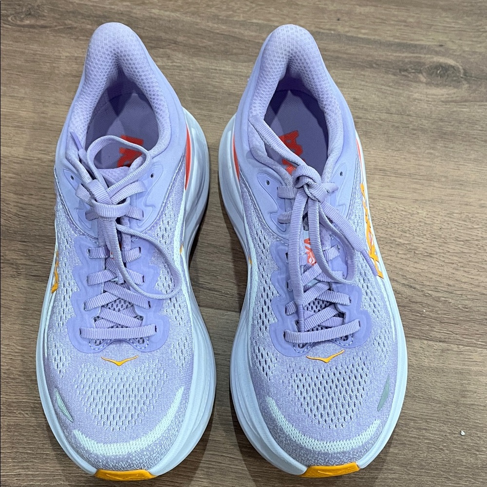 Hoka Women's Light Purple and Orange Athletic Shoes